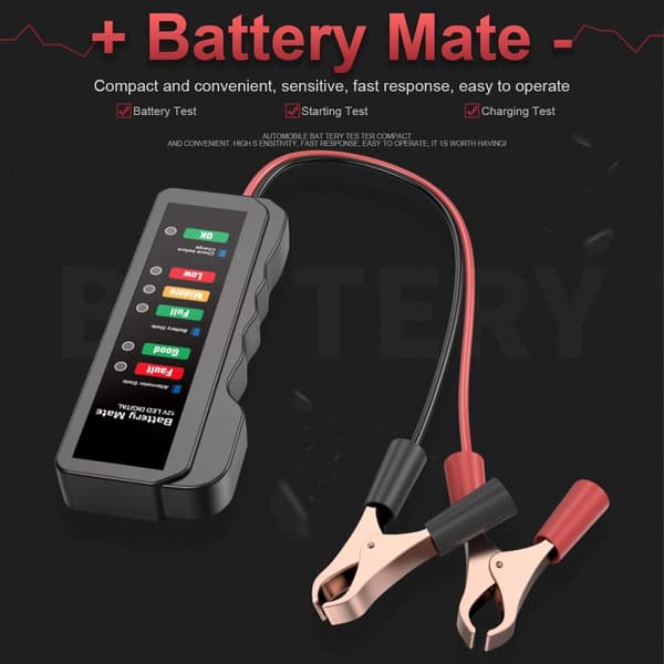 12V Car Battery Test, BM310 Car Digital Alternator Charging System Analyzer with LED Indication