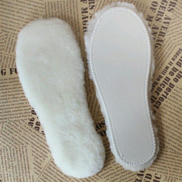 [3 Par] Ekte Saueull Luksus Innersåler Saueull Blanding Sko Innersåler | Slitesterk & Fluffy Perfekt for Flat
