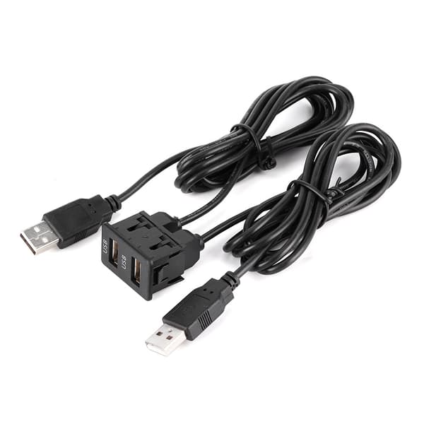 1,5 m Instrumentpanel Kabeladapter 2 Porter Lastebil Båtmontering Skjøtekabel