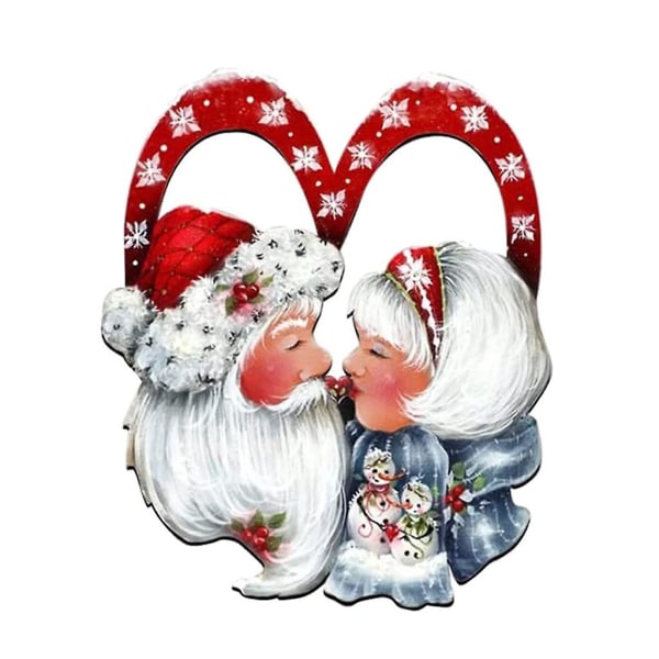Julenisse Kærlighedsferie Krans Julefest Fritidshus Hoveddør Bondegårdsdekoration Krans hængende vedhæng Ornament