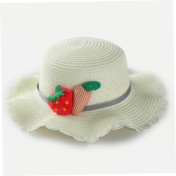 Beach hat and shoulder bag set for, 52 cm white Cosplay sun hat with adjustable strap
