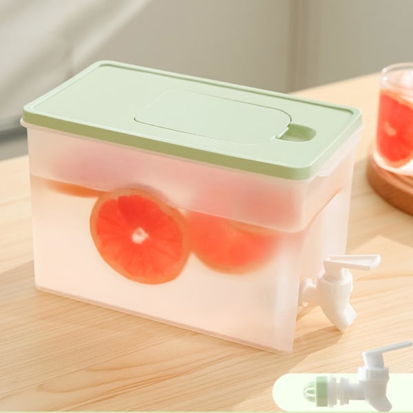 4l kald vannkoker med kranfilter i kjøleskap, stor kapasitet for oppbevaring av fruktjuicedispenser W Green