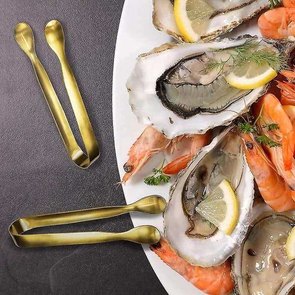 2 stk. køkkentænger, festmiddag små porcelæn, rustfrit stål