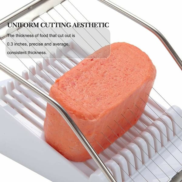 Anti-Spam-Slicer, kjøttkutter, multifunksjonell trådkutter i rustfritt stål, eggfrukt mykostkutter, 9 skiver