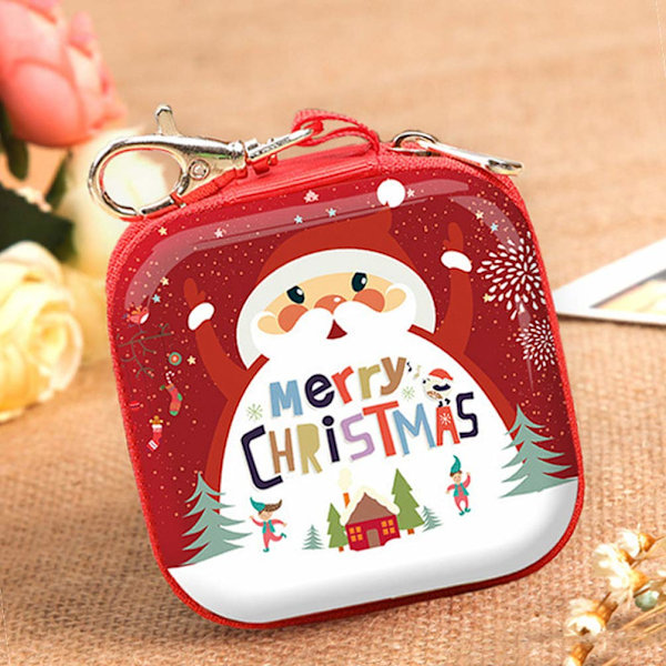 2 st Söt Födelsedag, Jul, Bröllopspresent Julpåse Växelplånbok Mini Julplånböcker Julväska Hänge Resa