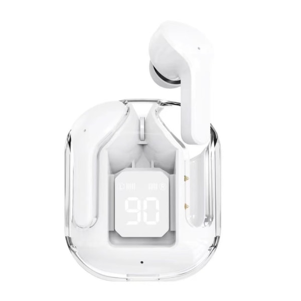 Transparent trådlös Bluetooth 5.3 hörlurar Hörlurar med mikrofon USB+PD Type-C Laddare 33W för iPhone Samsung Huawei Laptop