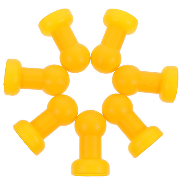 12 st Gula Tillbehör Plaststolpar Trappolinkapsling Stolpar Kappar RörändkappGula9X4.8CM