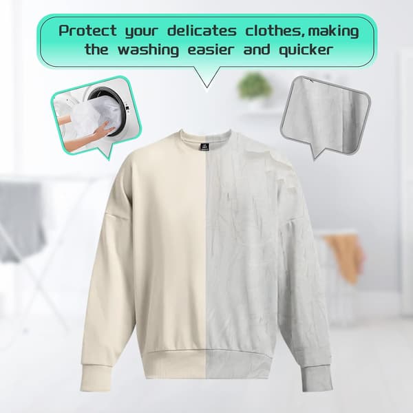 2-piece laundry net, 50 x 60 cm laundry bag with drawstring, washing machine net, reusable mesh bag for laundry, laundry net