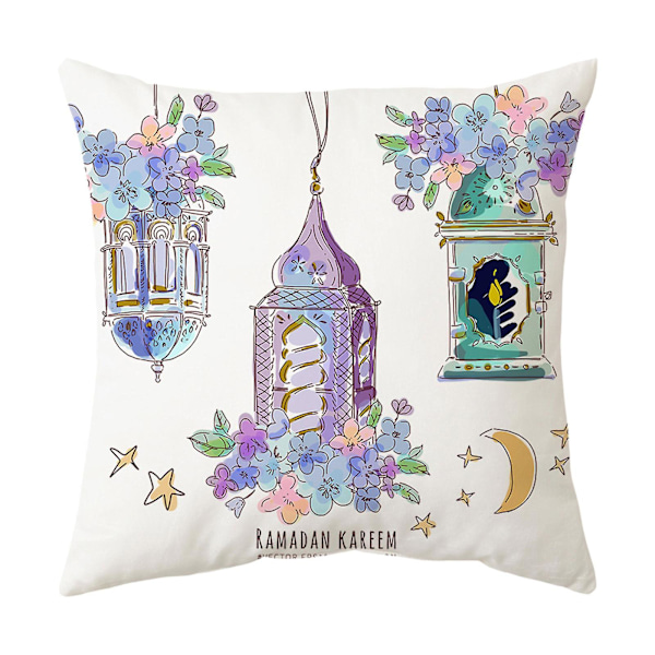 Style 9 Mubarak Putevar Moon Palace Lantern Kort Plysj Pute For Fest Hjem Soverom Sofa Stol DStyle 9