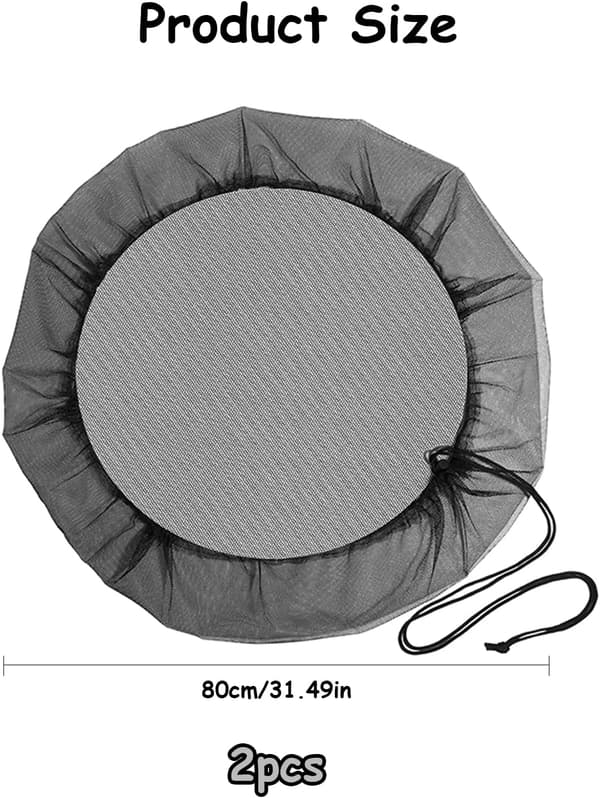 2 sadeverkon suojaa, 80 cm