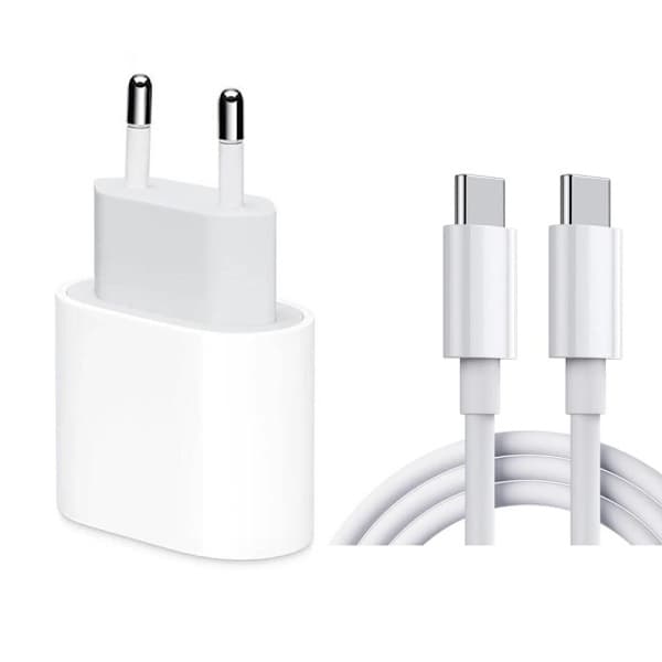 2-pakning Samsung Hurtiglader - Adapter og Kabel 20W USB-C 2m