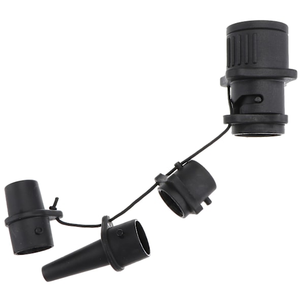 Bærbar Luftpumpe Luftventiladapter Feste Oppblåsbar Seng Luftpumpe Konverter Luftventil Kobling KajakkSvart15x10cm