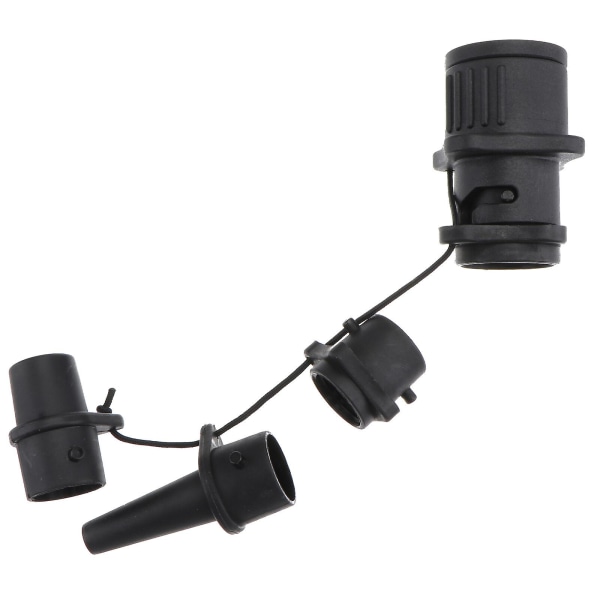 Kannettava ilmapumppu ilmaventtiiliadapteri kiinnitys puhallettava sänky ilmapumpun muunnin ilmaventtiilin liitin KayakMusta15x10cm