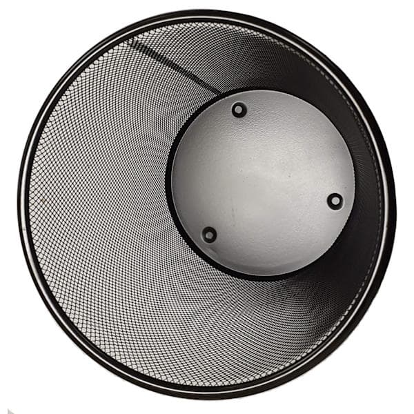 Round Metal Mesh Waste Basket for Bathroom, Kitchen, Home Office, Dorm (Black)