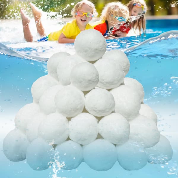 Pool Filter Ball, 700g Pool Filter Balls Replace 25kg Filtration Sand, Reusable
