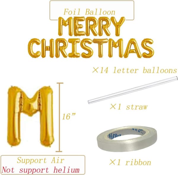 God Jul bokstavballonger banner, julebakgrunner for P