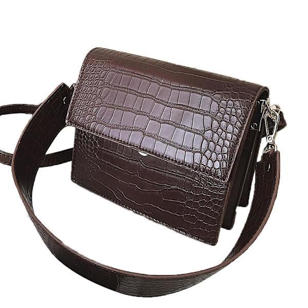 Dametasker i Læder - Modetaske til Kvinder og Piger - Skuldertaske - Crossbody Taske - Tote - Messenger - Kaffe