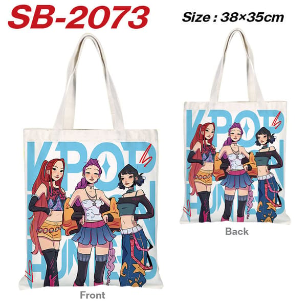 K-Pop Demon Hunters -kangaskassi | Suurikokoinen kangaskassi (38×35 cm)*SB-2073* SB-2073 SB-2073