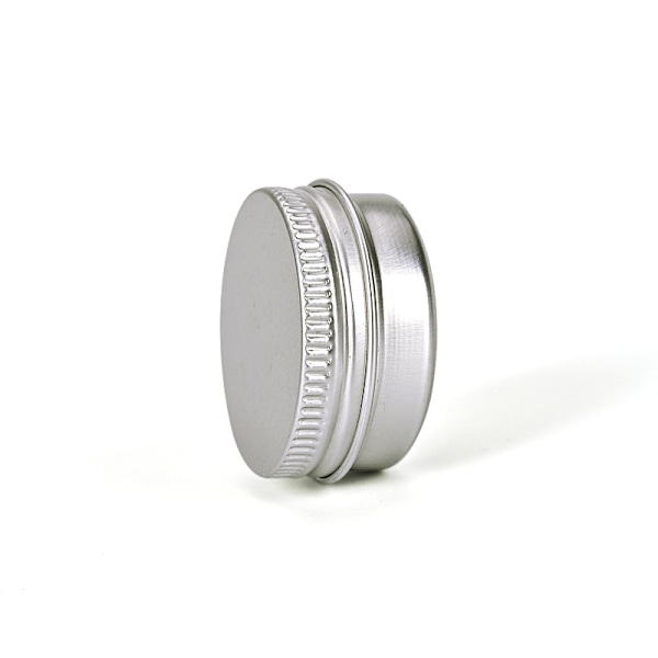 2 stk. 15 ml små ounce tomme sølv aluminiumsdåser metal ståldåser, prøve kosmetikbeholder, skydelågsæske