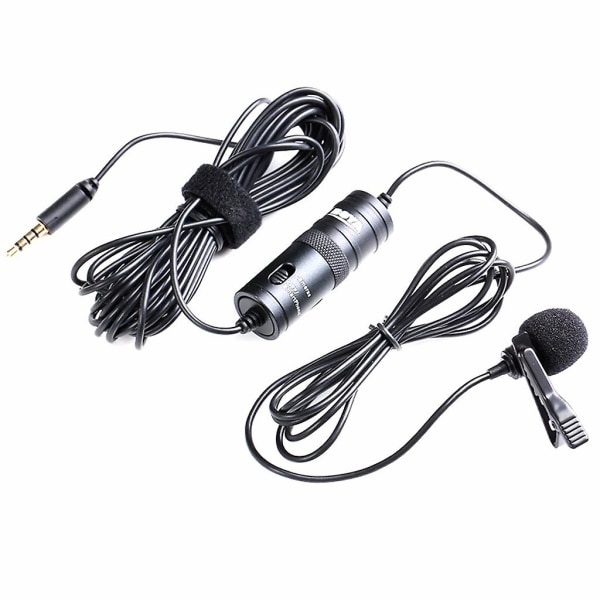 By-m1 Lavalier Kondensatormikrofon för DSLR Videokamera PC