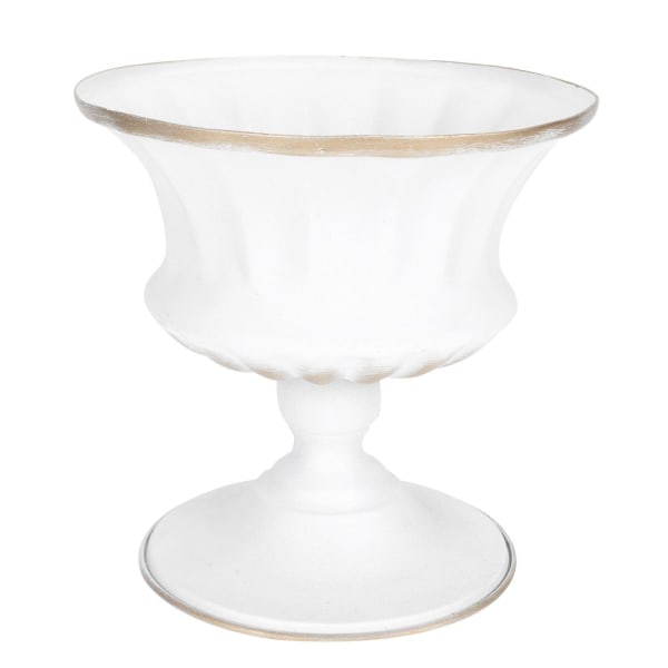 1 stk Home Jern Urtepotte Kreativ Blomsterholder Desktop Vase Dekoration HvidHvid15x15cm White 15x15cm