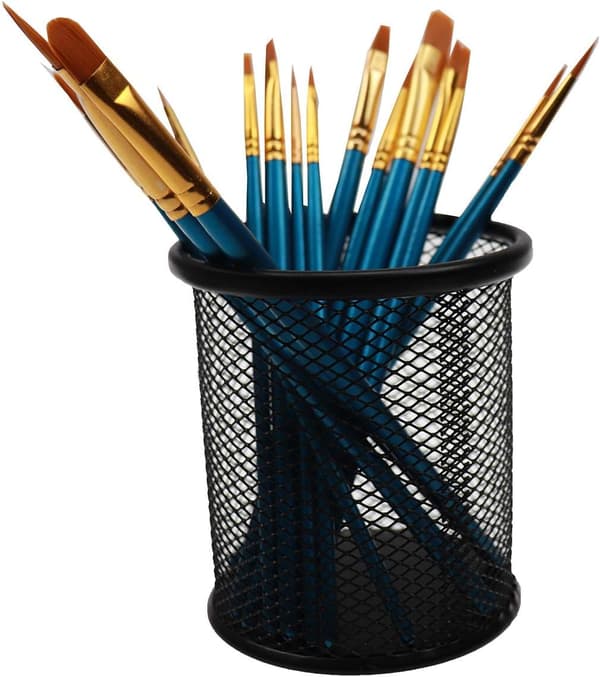 Mesh Pennholder, Metall Pennholder for Skrivebordskontor