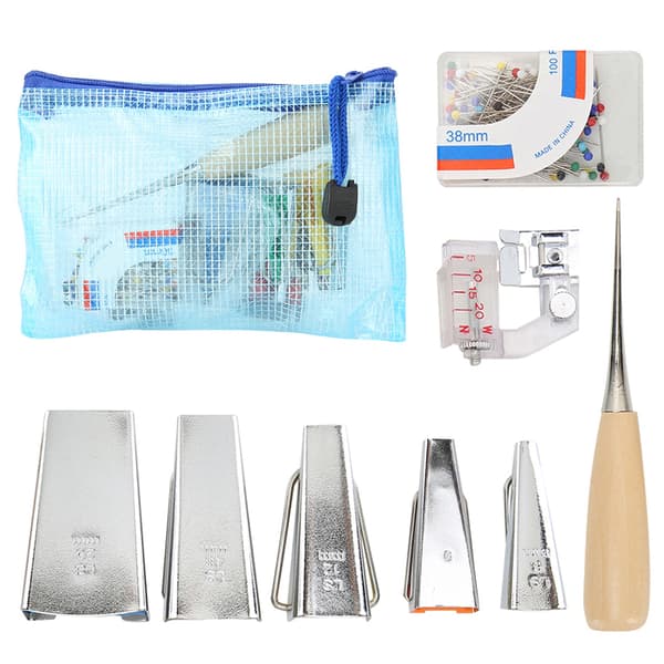 Binding Tool Fabric Bias Tape Maker Quilting Presser Foot Binder Foot Sewing DIY5 Binding Tool Kit