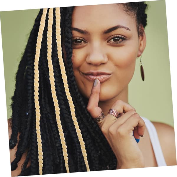 Gradientfärgade flätade hårförlängningar Mjuka hållbara virkade flätor för naturlig look Twist