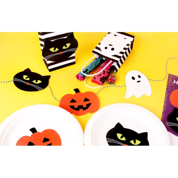 2-pack Halloween Spökbanner Set, Glad Halloween Banner Hängande Dekorationer Thanksgiving Karneval Semesterfest Hängande Girlang