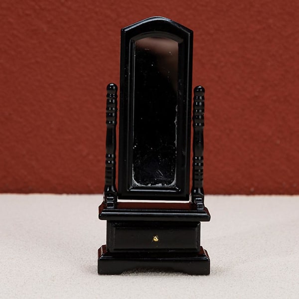 Miniatyr Soveværelsesmøbler Dekorativ Mini Kommode Soveværelsesmøbler Kiste Sort 5.8x2.6x13.4c
