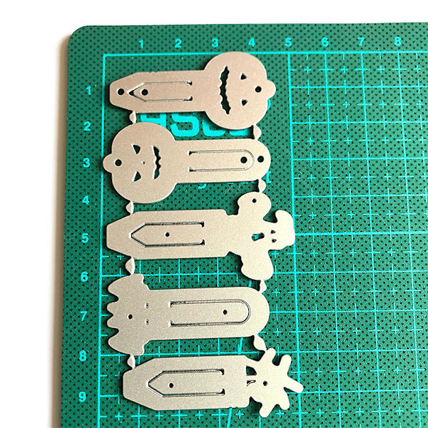 Halloween Pins Metal Skærestencil Skabelon DIY Scrapbooking Album Papir Kort Stencil