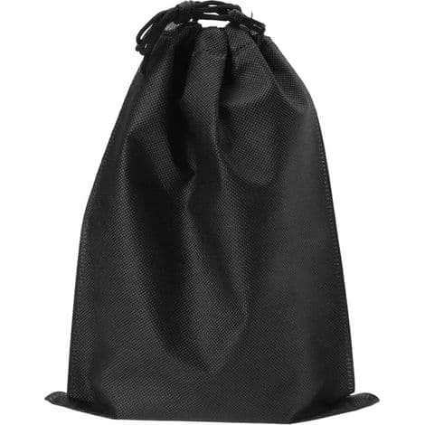 Förvaringspåsar med dragsko, set om 5, 33 × 40 cm, svart