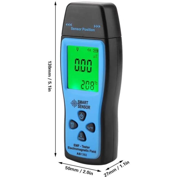 Electromagnetic Field Radiation Detector EMF Tester Digital EMF Detector Electromagnetic Radiometer with LCD Backlight