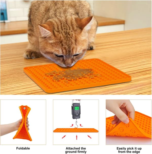 2-delt vanntett hundematte, perfekt for fôring