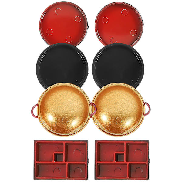 8 stk Dukkehust Miniatyr Dekorasjon Dukkehustallerken Miniatyr Kjøkken Servise Assortert Farge 4.3X3