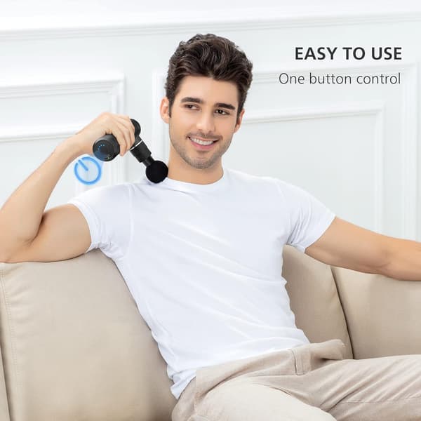 Mini massagepistol, dybdevævsmassagepistol, USB-opladning, letvægts
