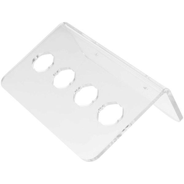 Akryl Saxhållare 4-fack Väggmonterad Saxhållare Rack Frisör Sax Kam Organiserare Transparent 13x8cm