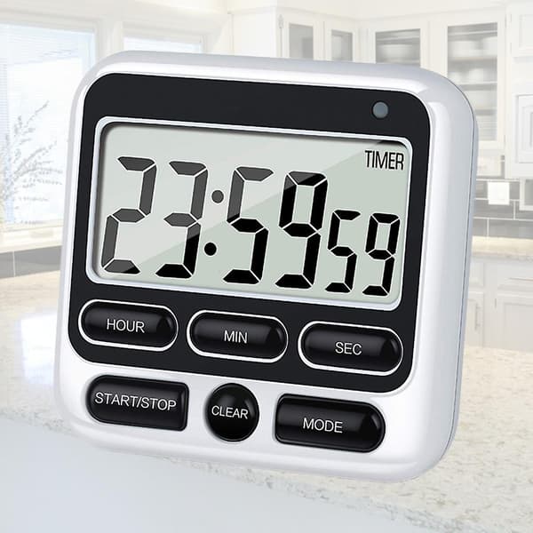 Electronic Kitchen Timer LCD Screen Large Screen Electronic Timer Positive
