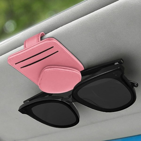 Solbrilleholder for bil, bilsolbrilleholderklips med magnetisk adsorpsjon for solskjerm for bil, Star