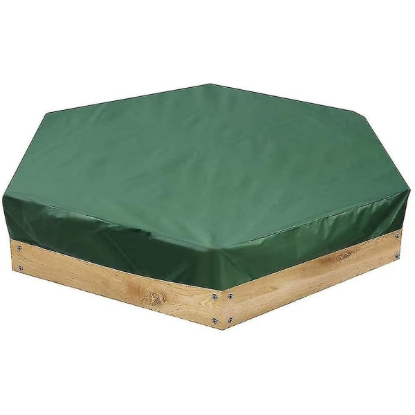 Hexagonal Sandbox Cover, Oxford Cloth Tarpaulin With Drawstring, Dustproof And Waterproof For Home Garden 180x150cm