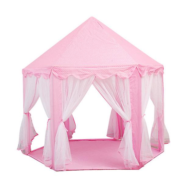 Lasten teltat sisätiloissa Lasten pelitalo Lasten sisätelttatalo Lasten peliteltta Lasten teltta Vaaleanpunainen130x130c Pink 130x130cm