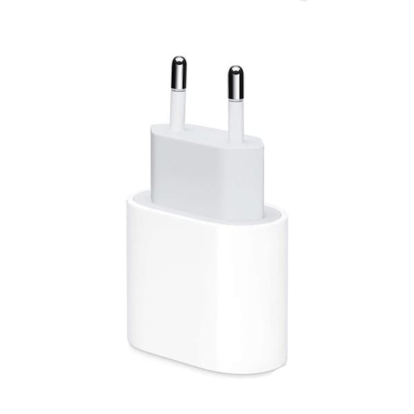 iPhone hurtigoplader USB-C strømadapter 20W + 2m kabel Hvid (1 stk)