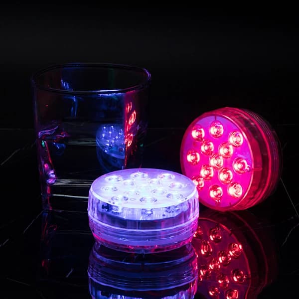 2 pool lights with waterproof magnet, lazy spa bathtub lights, 16 light colors