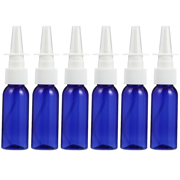 6 st påfyllningsbara glasflaskor Fina Mister Sprayflaskor Tomma näsflaskor Resor kosmetiska flaskorBlå12,5X2,5CM Blue 12.5X2.5CM