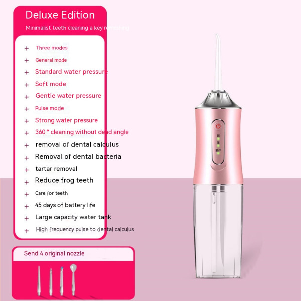 Ledningsfri Elektrisk Tandrenser Ledningsfri Vandtandsflosser Indstilling