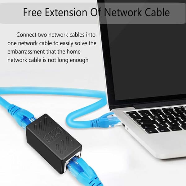 RJ45 Ethernet-kobling hunn til hunn for forlengelse av Ethernet-kabel