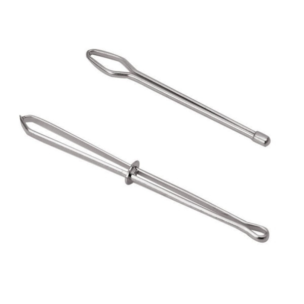 2 st Elastiska Trådare Snörtrådare Rep Elastiskt Verktyg Trådare för Sömnad Lätt Drag med Pincett för Elastiska Sömnad
