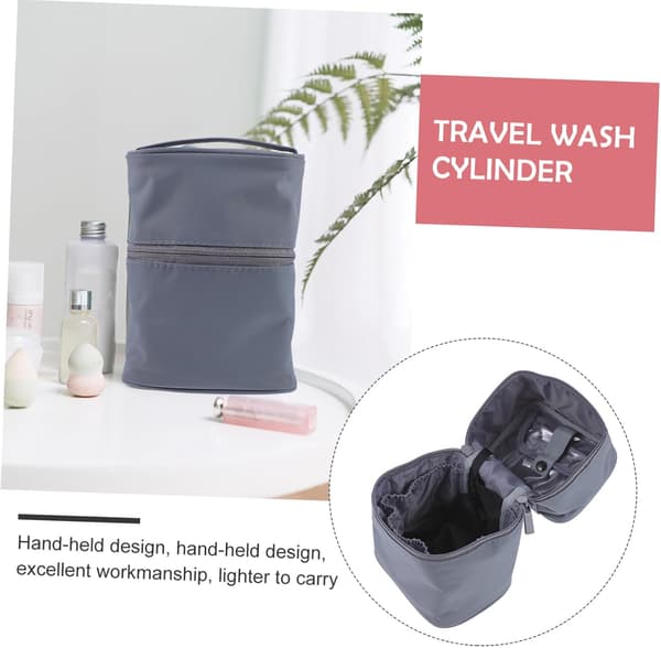 Bærbar Rejse Toilettaske Makeup Opbevaringstaske Flere Rum