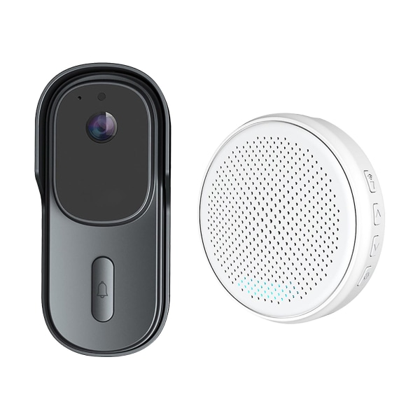 Trådlös Videodörrklocka med Intercom, Ljudförändringsövervakning, Smart Graffiti Wifi, Låg Strömförbrukning V