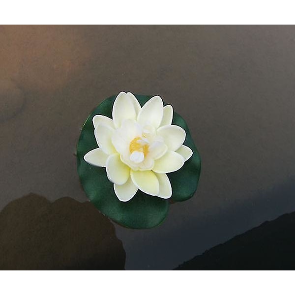 2pcs Artificial Lotus Fake Floating Water Lily Eva Simulation Pool Lotus Artificial Plants & Flower Decor